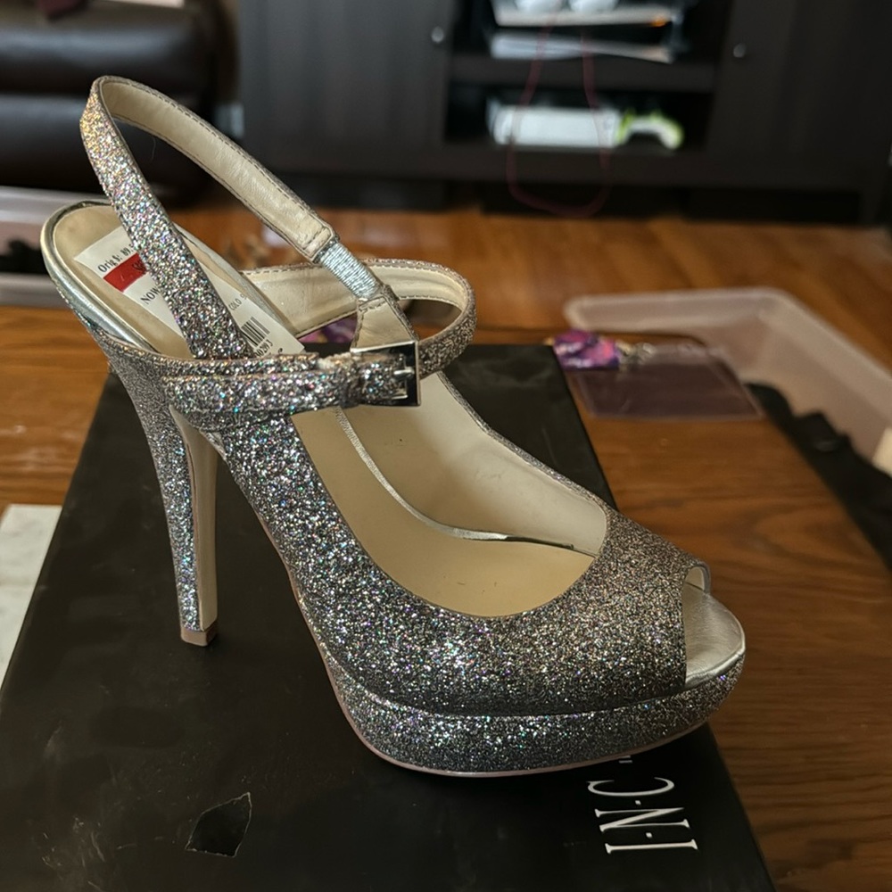 INC glitter platforms